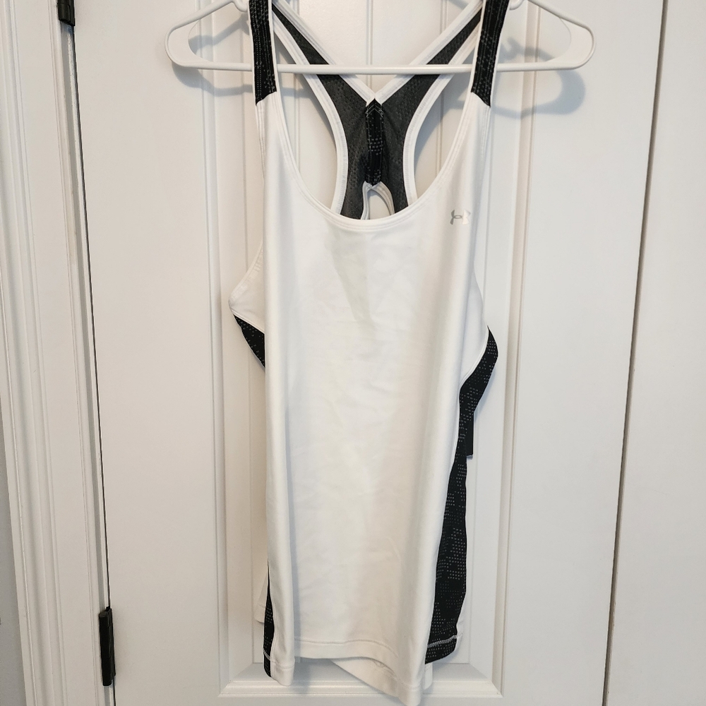 Under Armour white top with back cutout